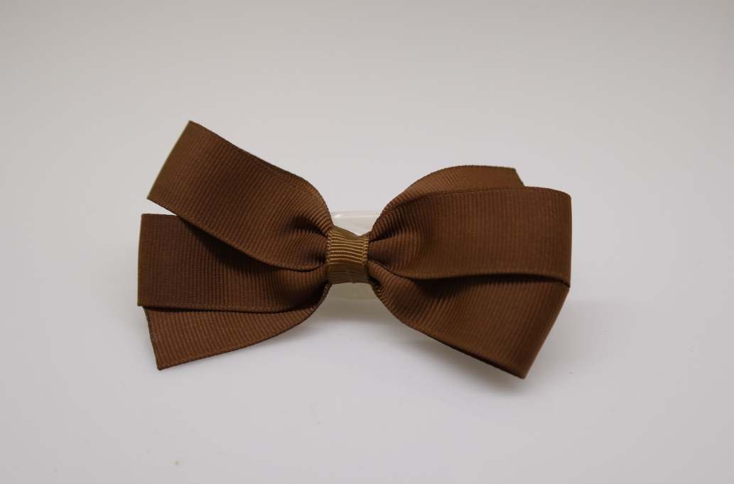 Large pinwheel hair Bow with colors  Brown